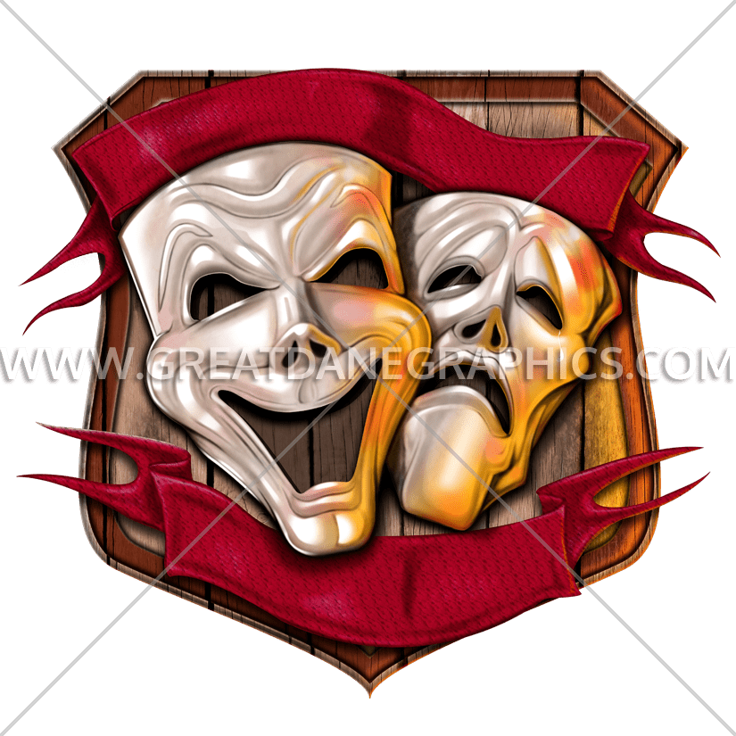 drama clipart mask color