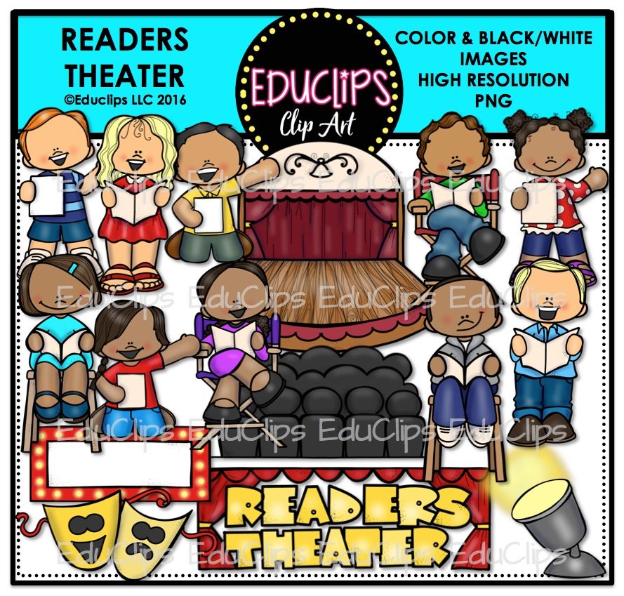 drama clipart reader's theater
