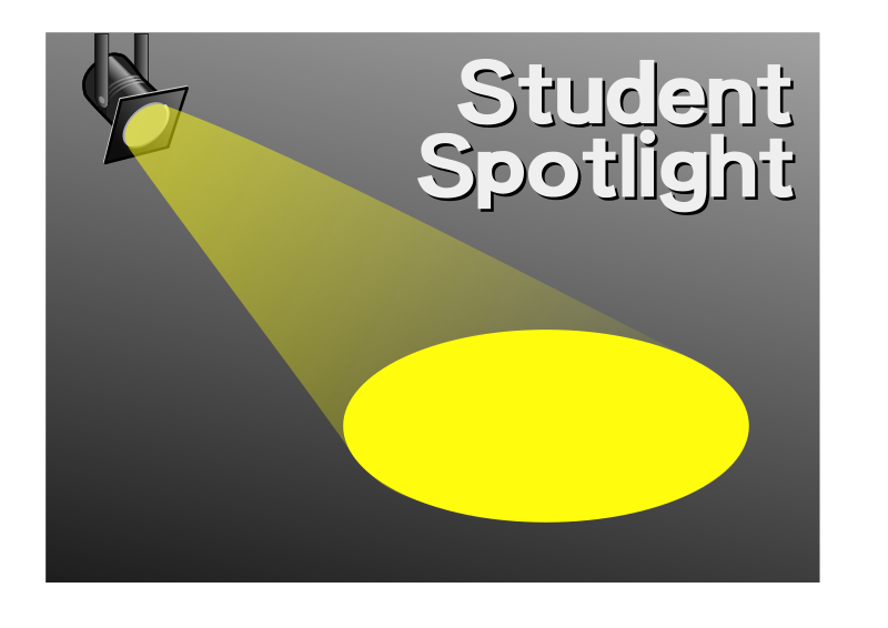 Hollywood clipart symbol. Student spotlight rocks theme