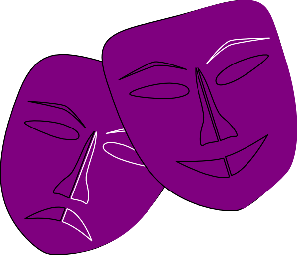 mask clipart pink