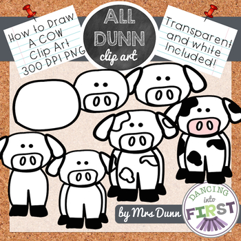 Draw clipart art class. How to a cow