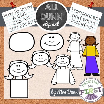 How to a girl. Draw clipart art class
