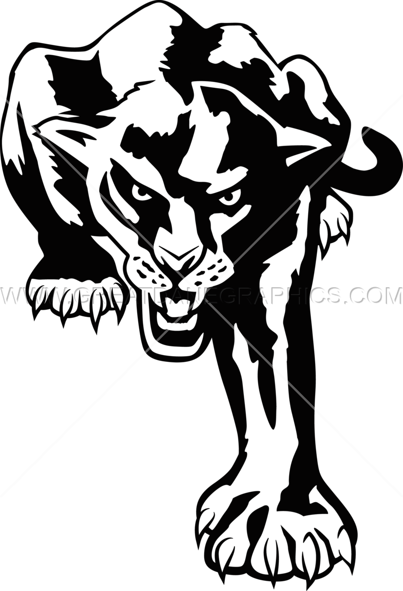 White clipart panther. Line drawing at getdrawings