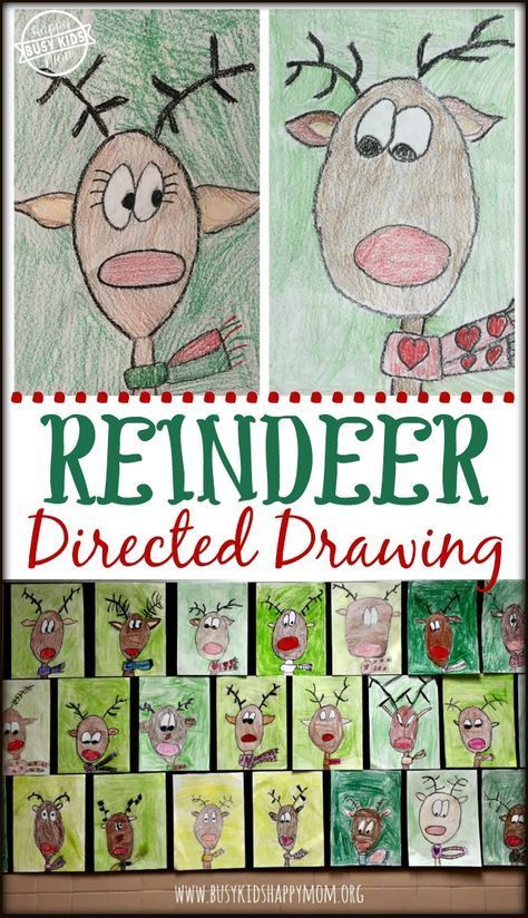 Draw clipart fun activity. How to a reindeer