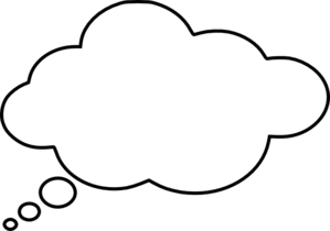 Wide clip art at. Dream clipart comic thought bubble