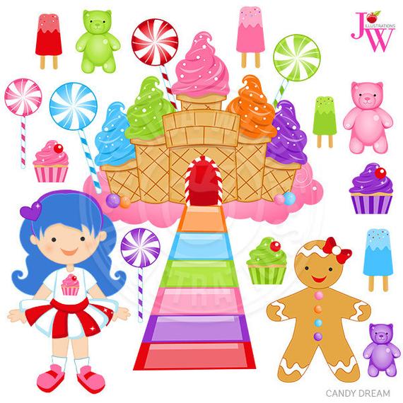 Dream clipart cute. Candy digital clip art