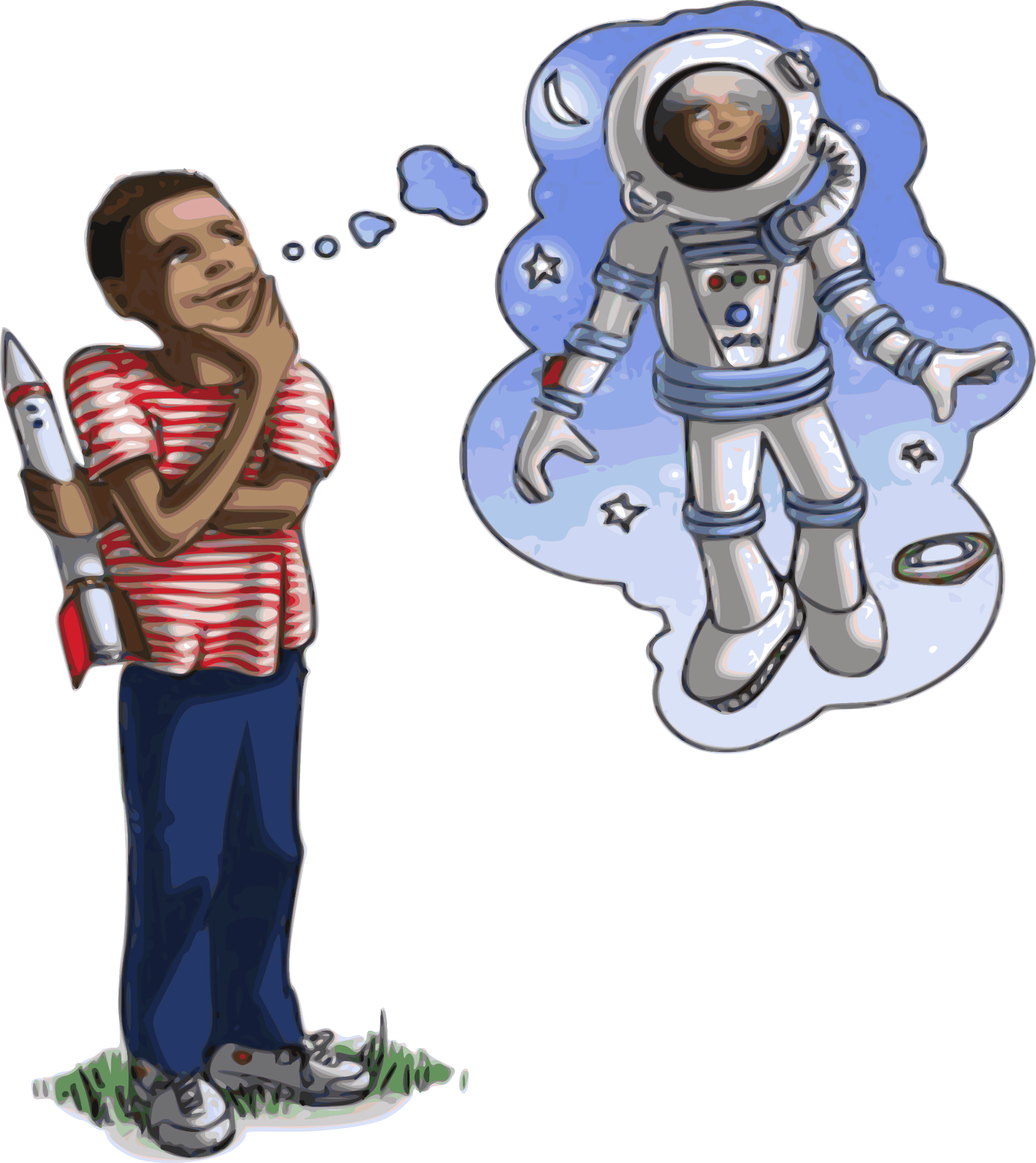 spaceship clipart astronaut