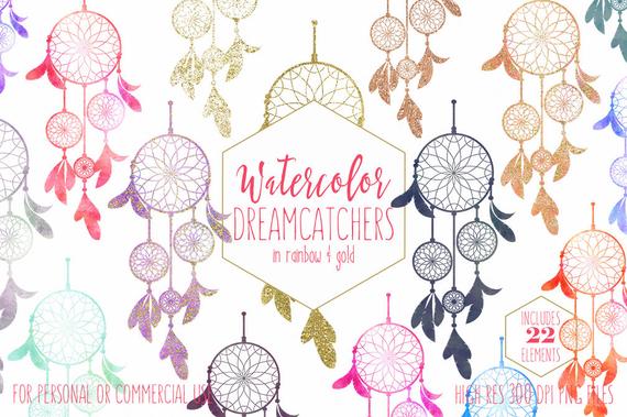 Boho chic commercial use. Dreamcatcher clipart coral