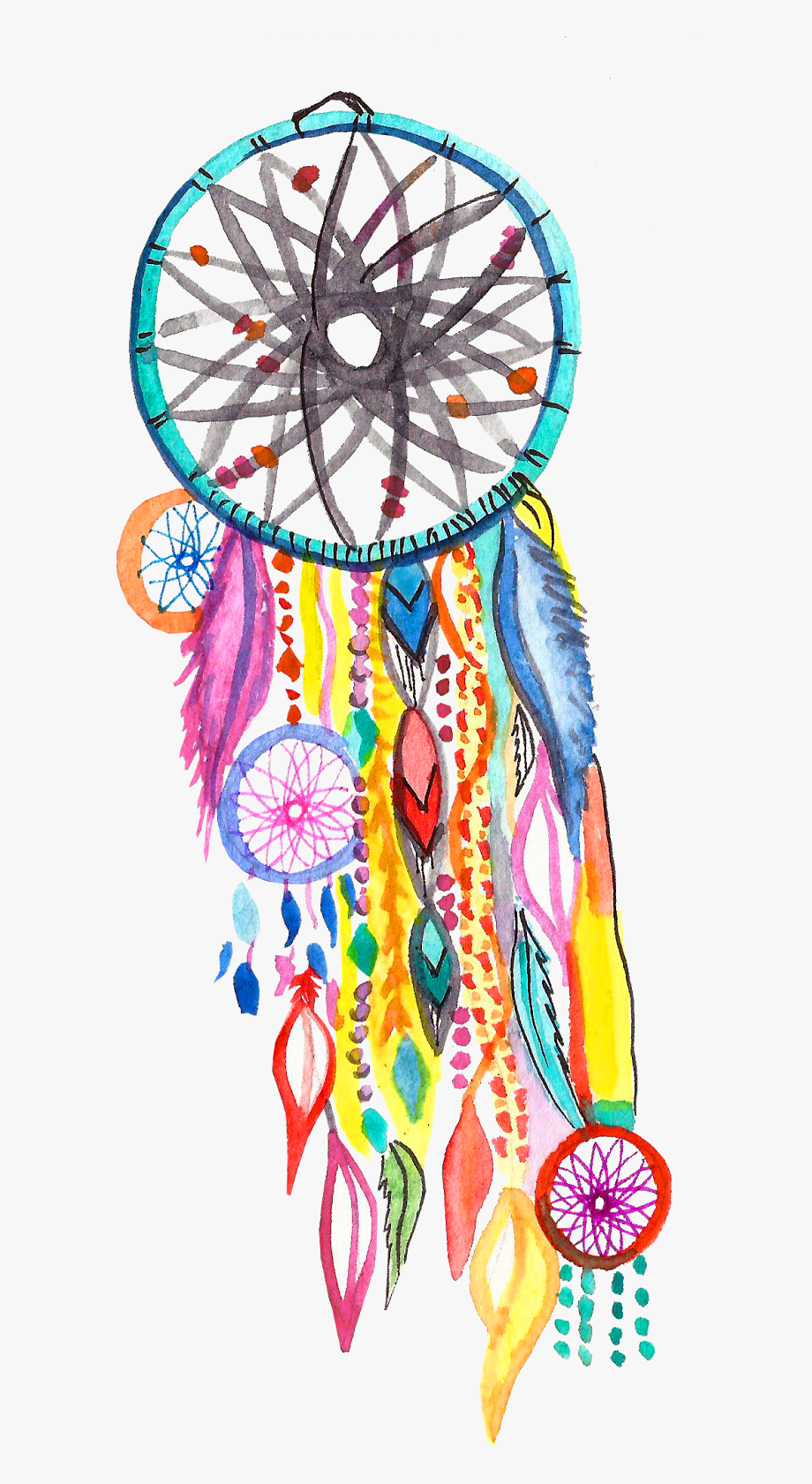 Dreamcatcher clipart painted. Painting clip art colorful