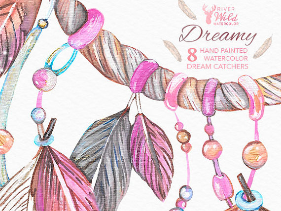 dreamcatcher clipart painted