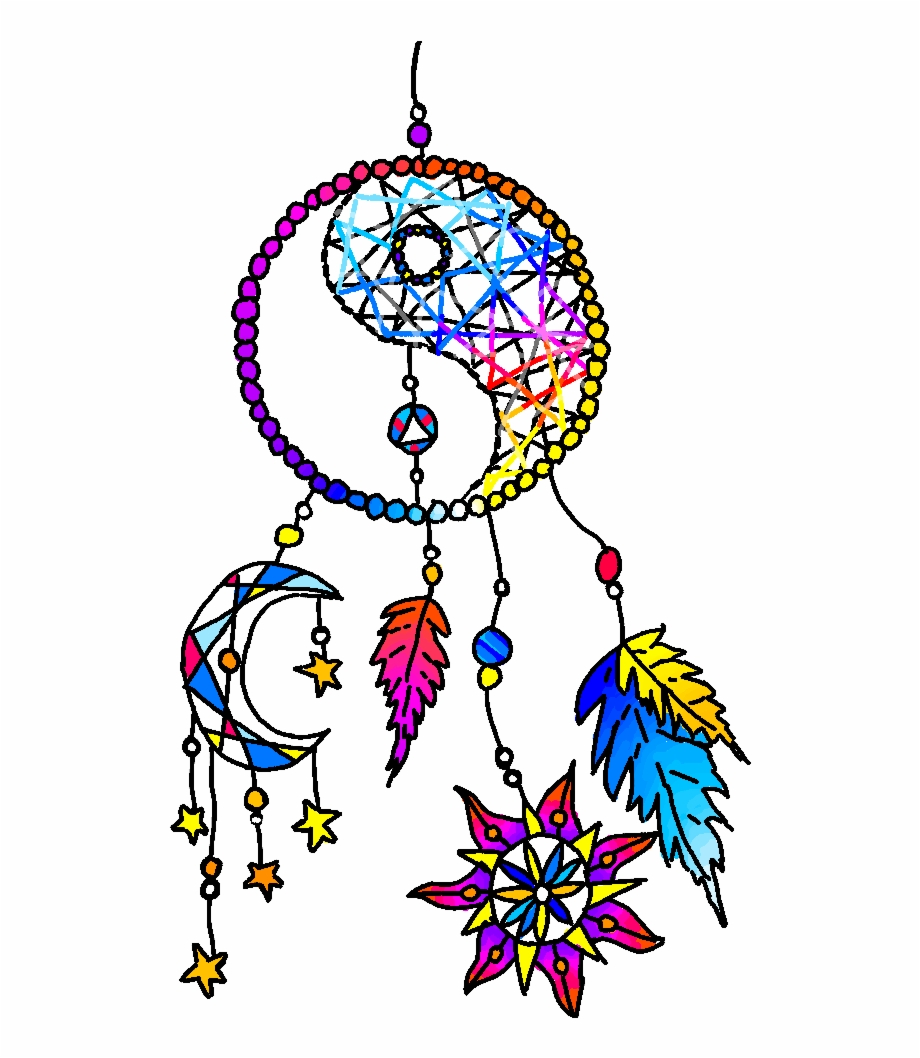 Dreamcatcher clipart rainbow. Drawing png download free