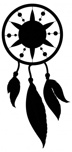 Dream catcher silhouette free. Dreams clipart outline