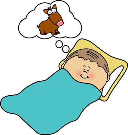 dreaming clipart bed