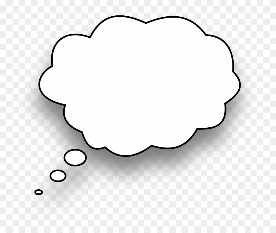 Thought empty black background. Dreaming clipart cartoon word bubble blank