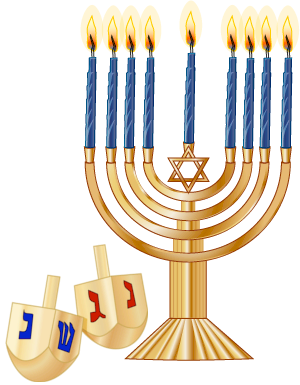 The jewish festival of. Menorah clipart hanukkah decoration