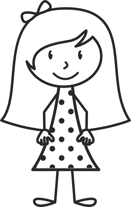 dress clipart black and white