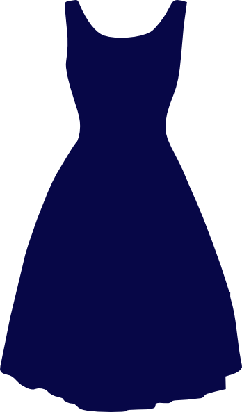 dress clipart blue