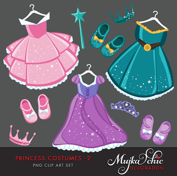 Dress clipart cute dress. Princess with matching up