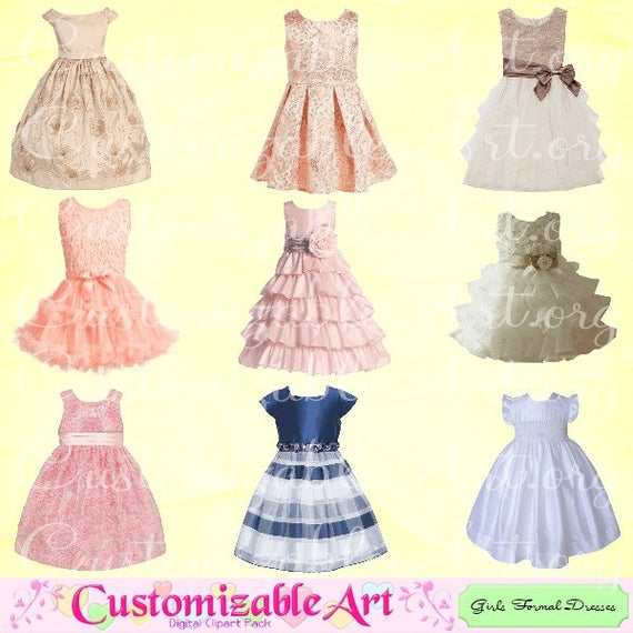 Girls formal dresses clip. Dress clipart cute dress