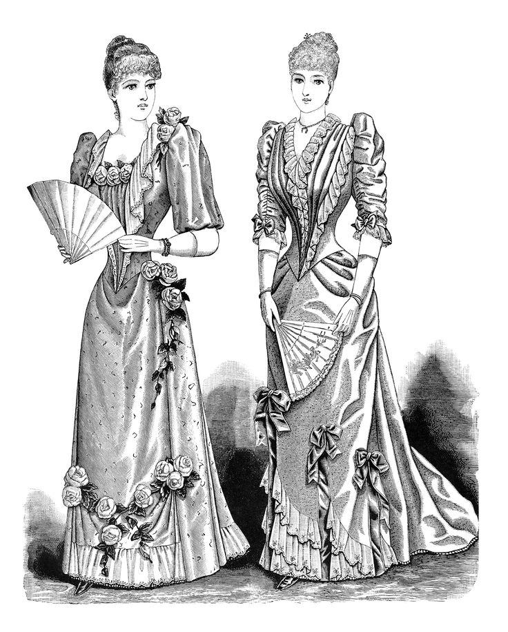 dress clipart old fashion