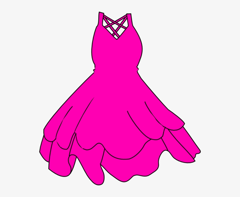 Dress clipart pretty dress. Pink png clip art