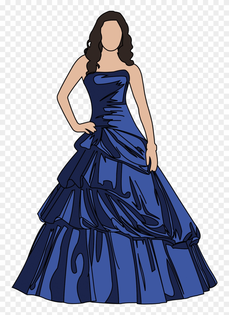 Blue png . Dress clipart prom dress