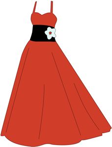 Dress clipart prom dress.  clipartlook