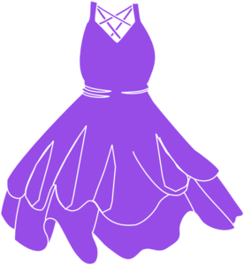 dress clipart purple