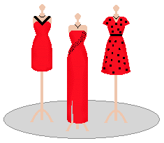 dress clipart red