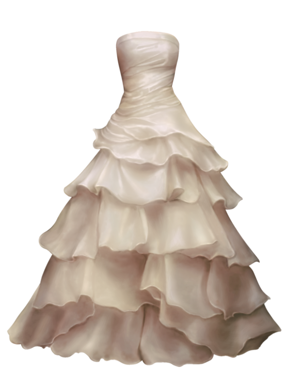 Wedding in png web. Dress clipart strapless dress