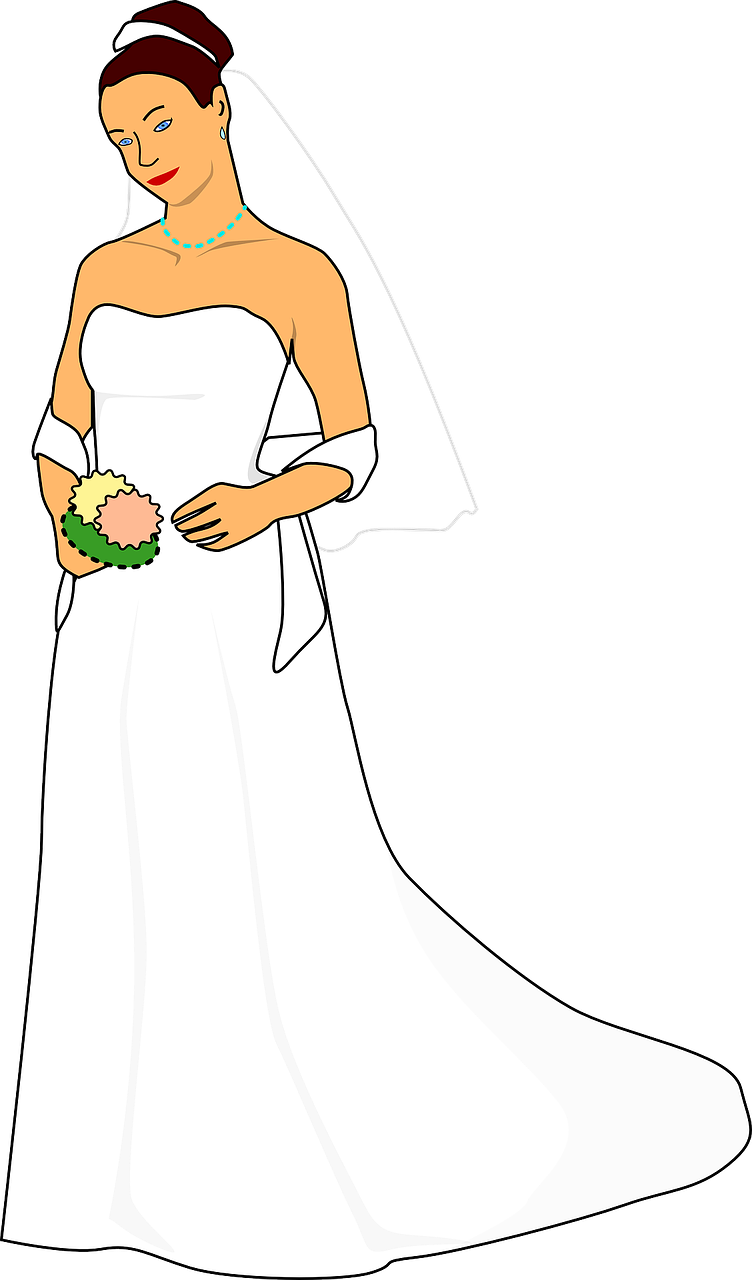 Dress clipart sundress. Wedding bride white gown