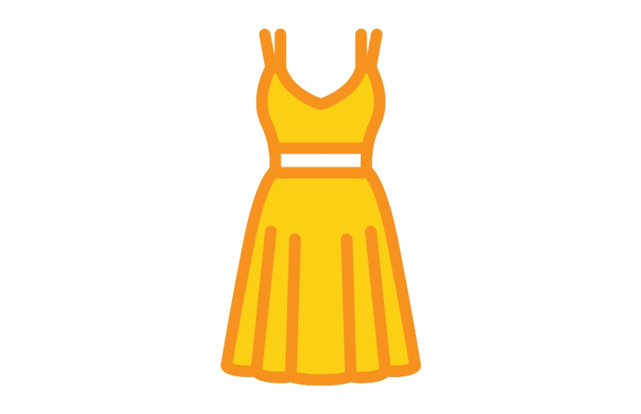 dress clipart yellow dress