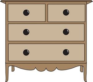 dresser clipart chest drawer