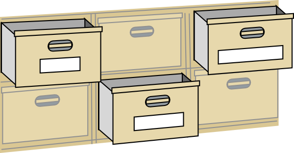 dresser clipart open drawer
