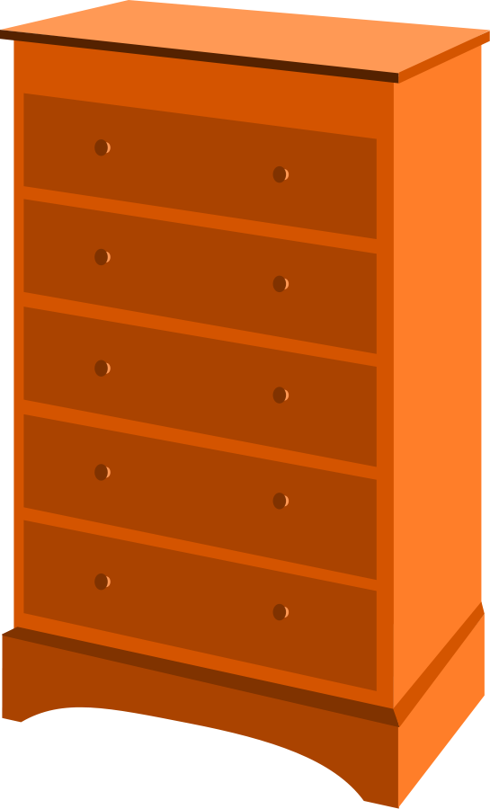 dresser clipart open drawer