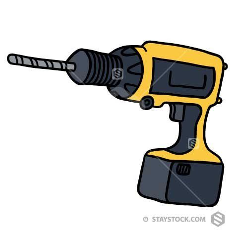 tool clipart drill