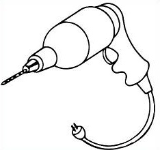 drill clipart electricity tool