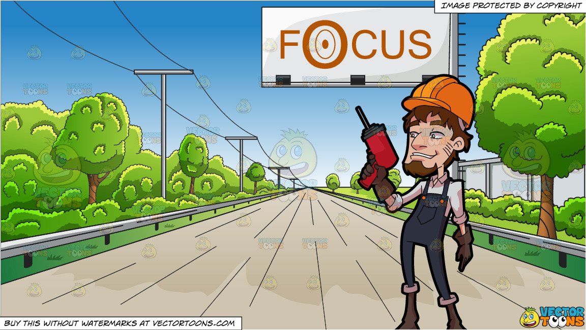 drill clipart highway worker