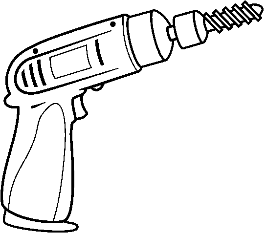 drill clipart working