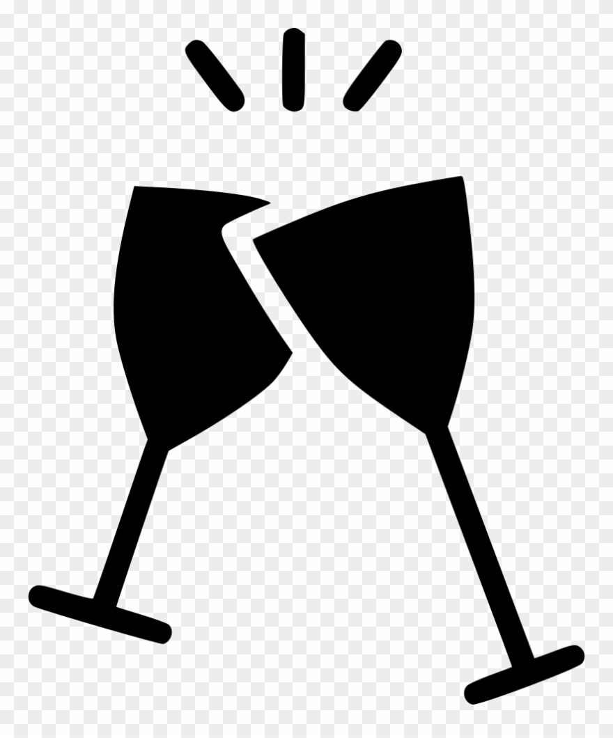 Cheers wine glass celebrate. Glasses clipart celebration