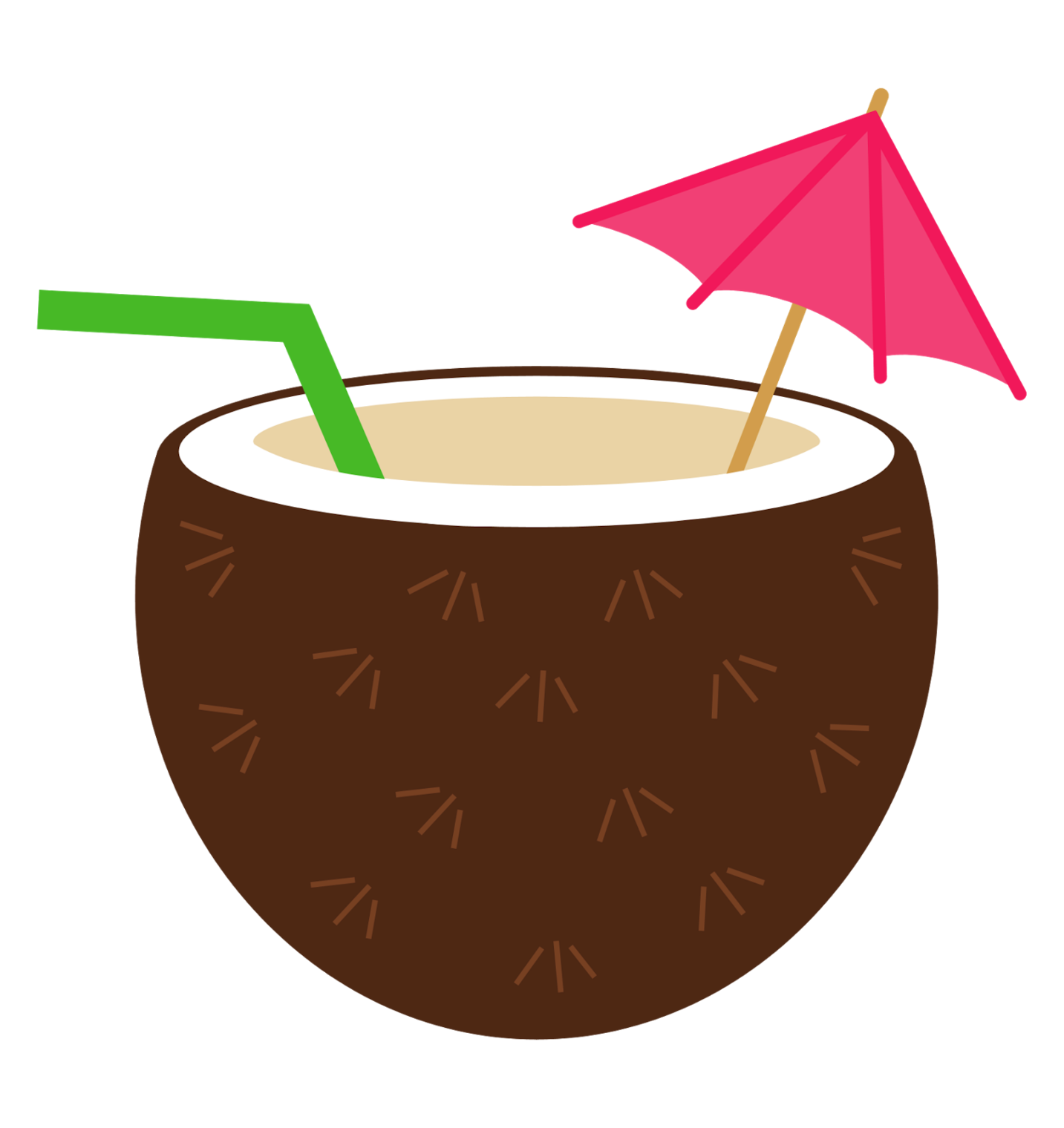 coconut clipart beach