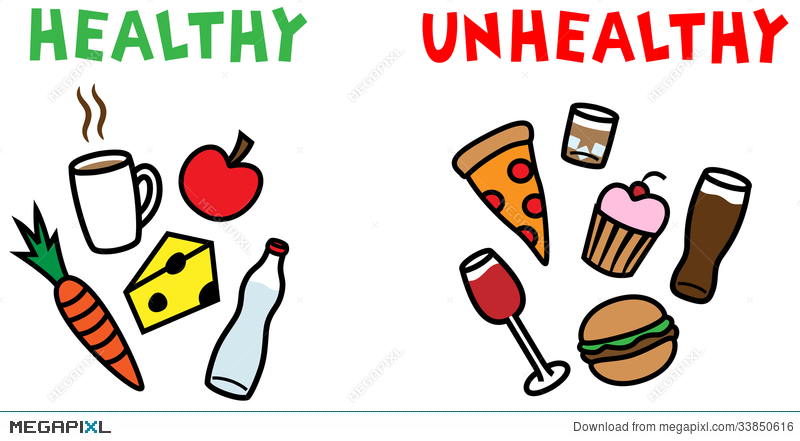 healthy clipart unhealthy
