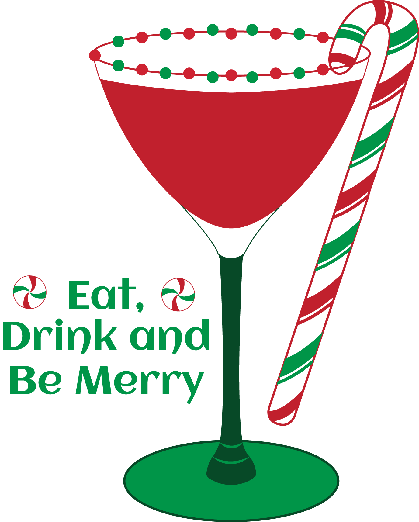 drinking clipart christmas