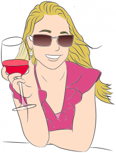 drinking clipart alcoholic woman