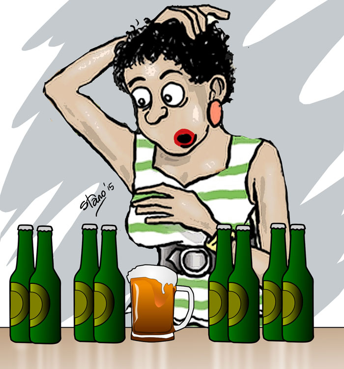 drinking clipart alcoholic woman