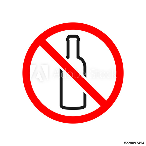 No silhouette sober living. Drinking clipart sign