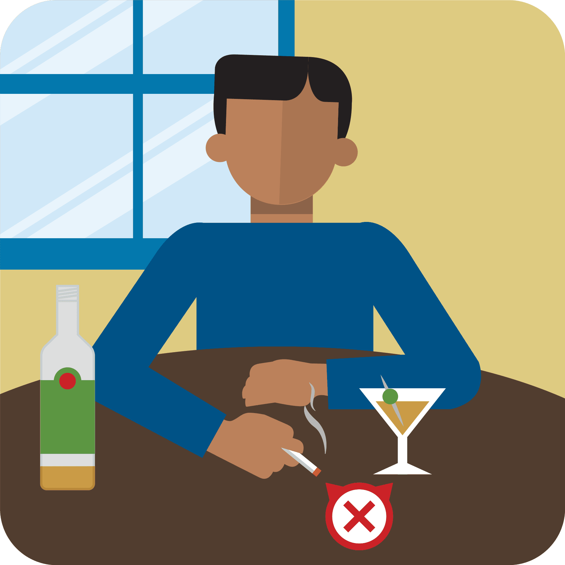 Drinking clipart smoking alcohol. Pictograph don t smoke