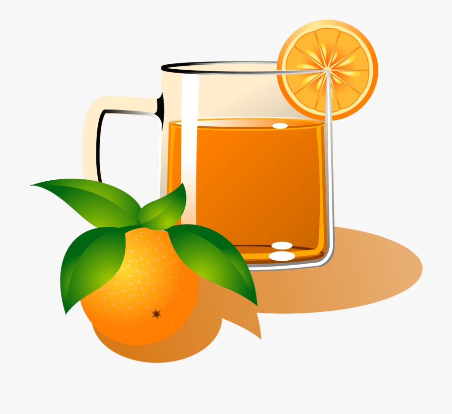 Orange drink . Juice clipart orenge