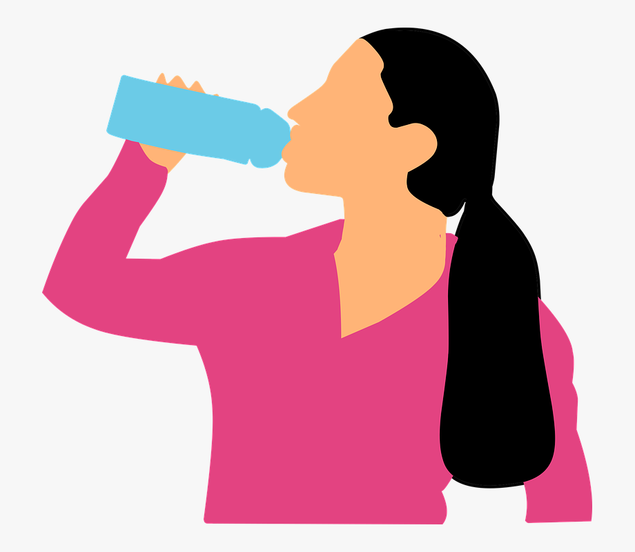 Drinking woman bottle pregnant. Drinks clipart potable water