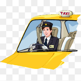 Taxi png vectors psd. Driver clipart